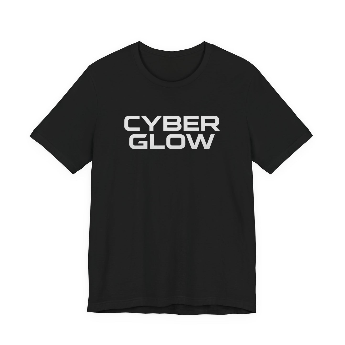 Cyber Glow T‑Shirt — "Cyber Glow" Front & "First And Only RGBW Cybertruck Light Bar" Back