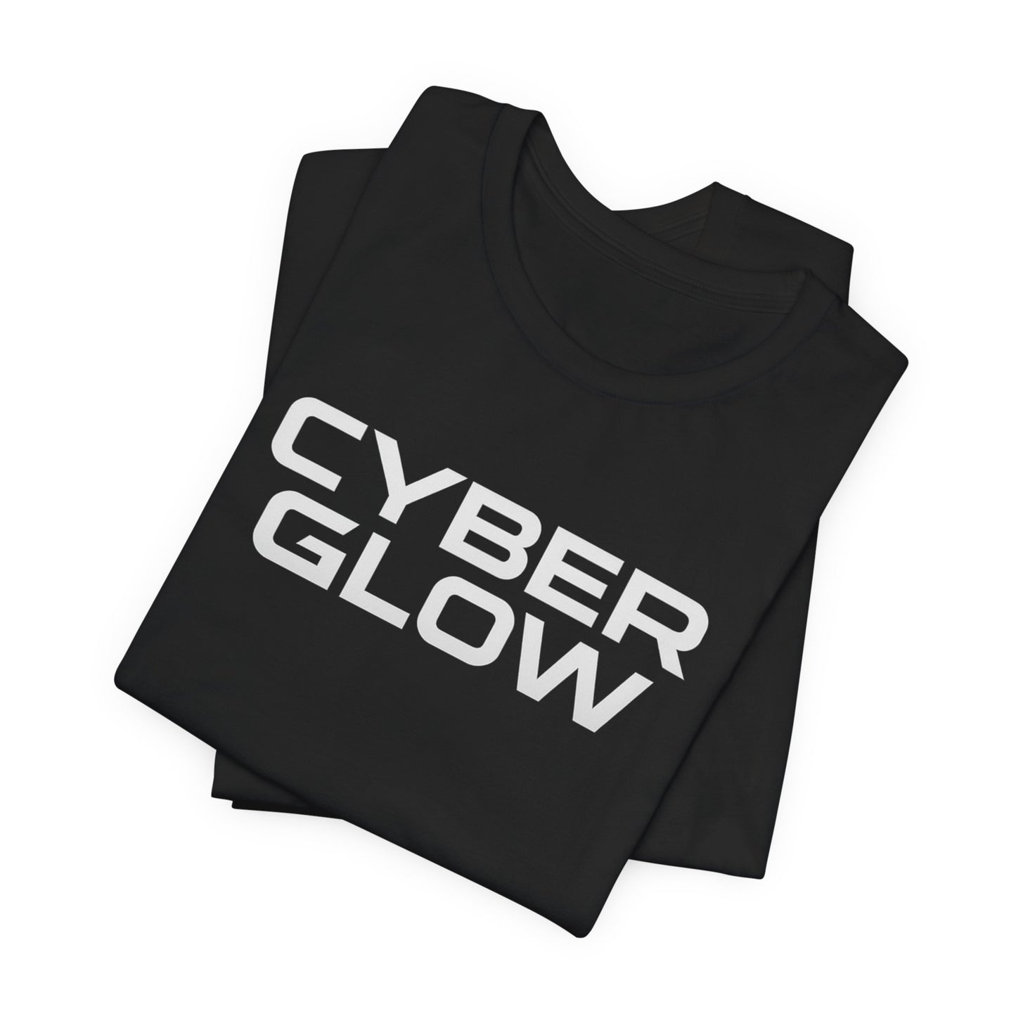 Cyber Glow T‑Shirt — "Cyber Glow" Front & "First And Only RGBW Cybertruck Light Bar" Back